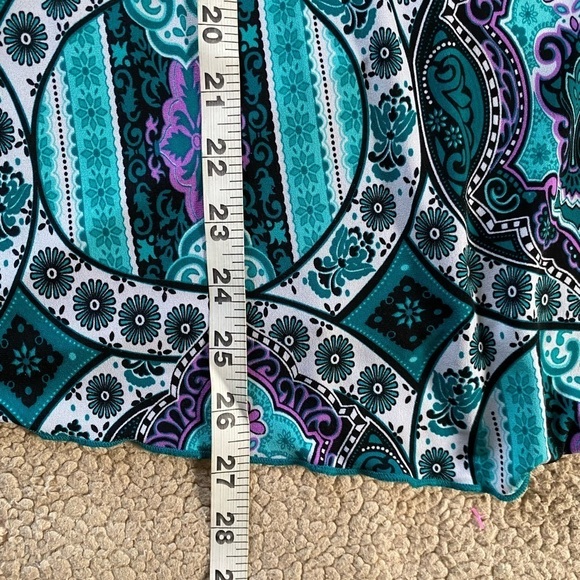 Olivia Paige Pullover Faux Wrap Short Sleeves Top Size 2X - Picture 7 of 9